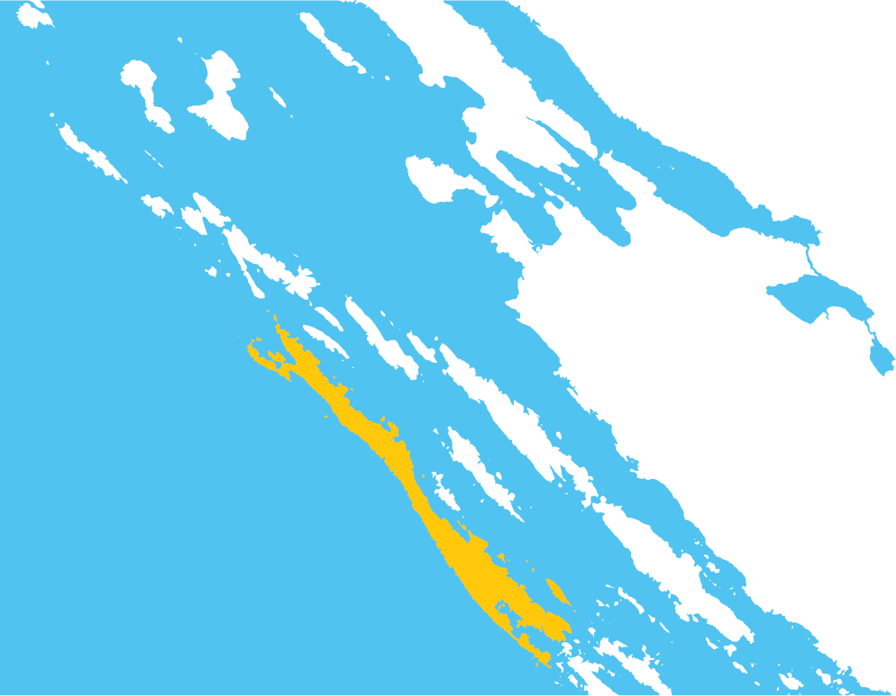 Dugi otok map